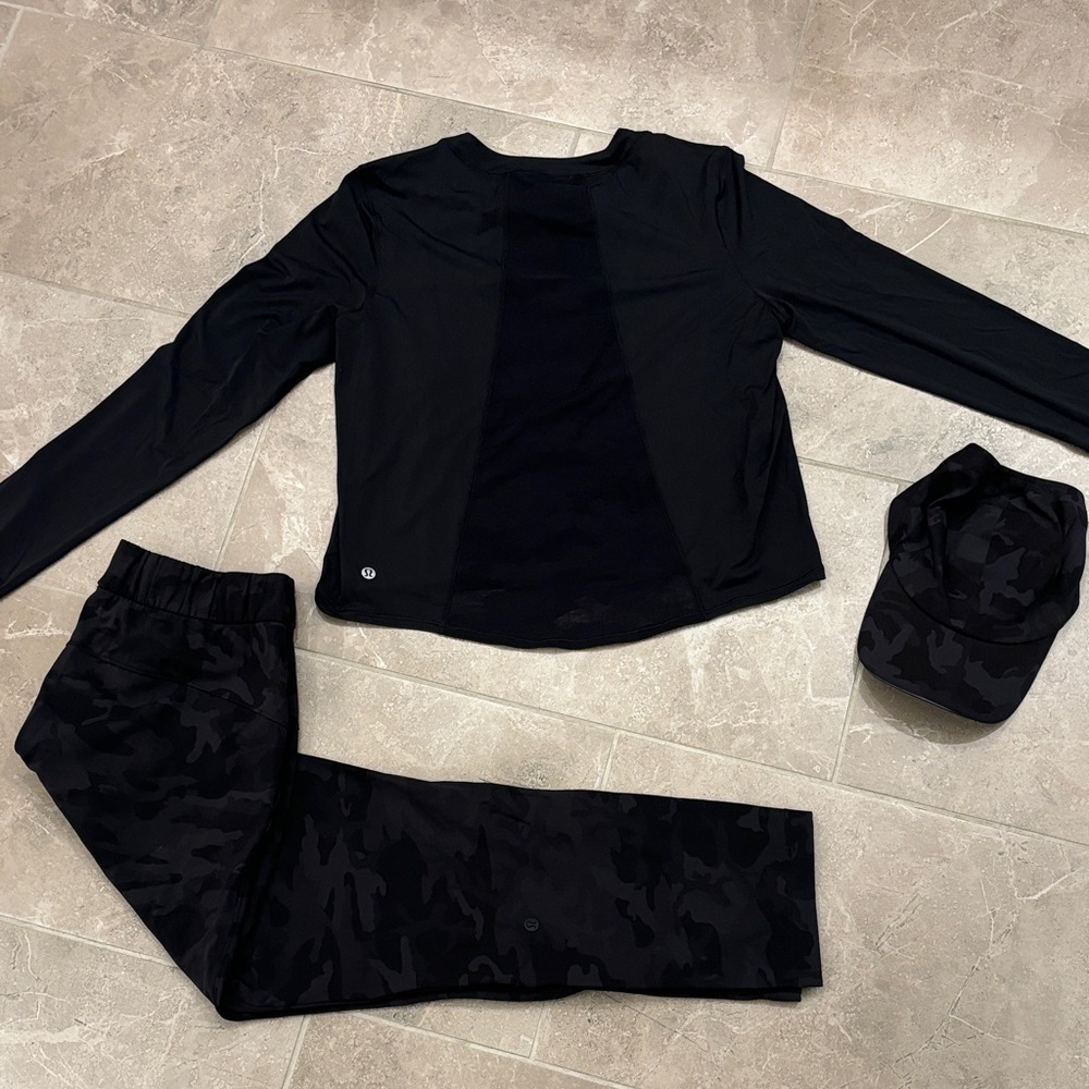 Lululemon Athletica Black Activewear Set